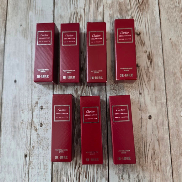 7× Men's Cartier Declaration Eau de Toilette 2 ml - Picture 1 of 4